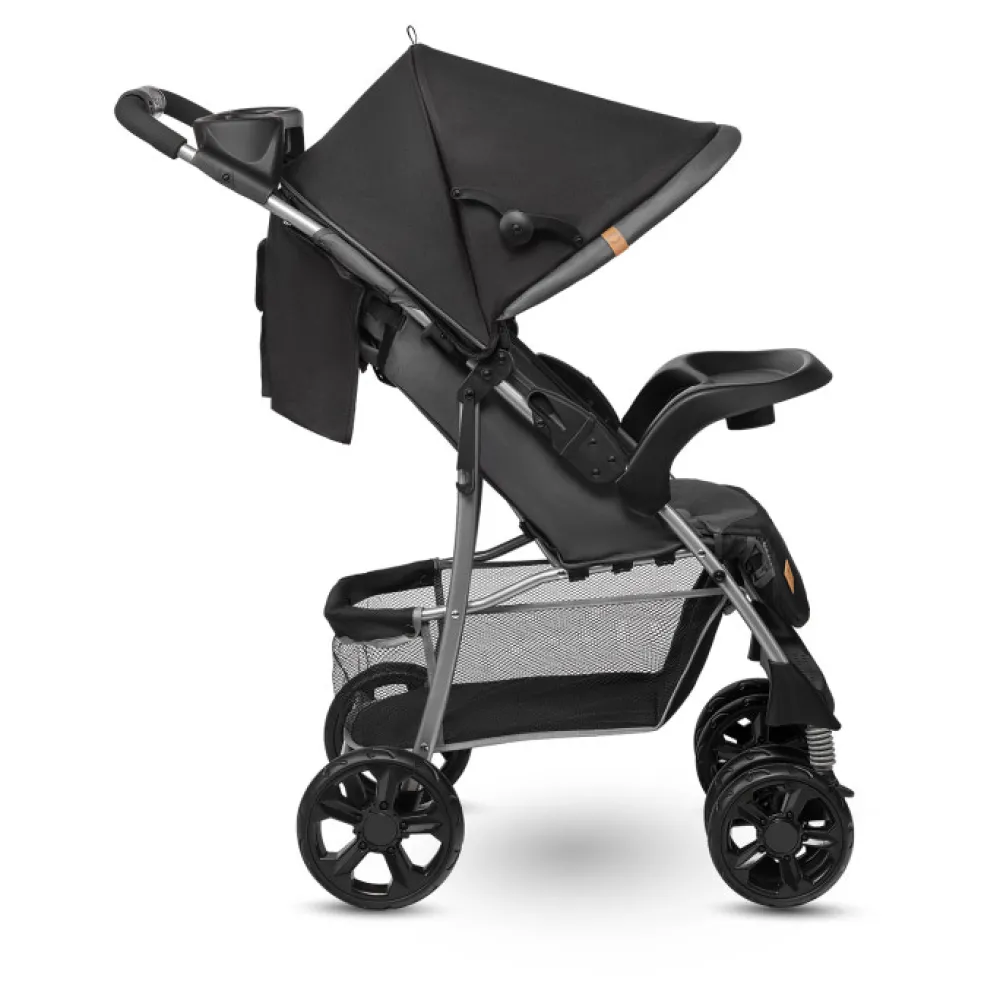 Lionelo Emma Plus klapvogn - stone- Klapvogne Med Flade Sæder