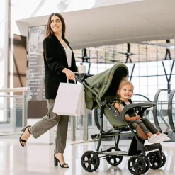 Lionelo Emma Plus klapvogn - stone- Klapvogne Med Flade Sæder