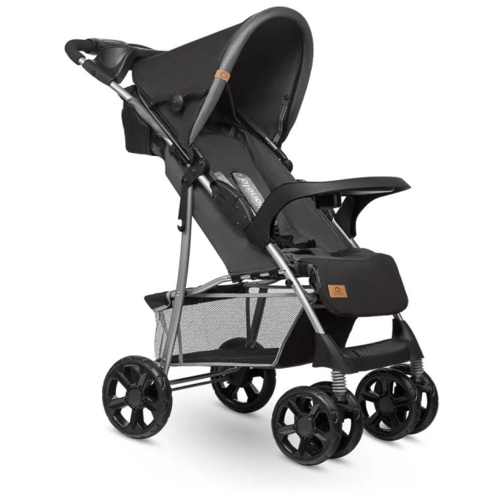 Lionelo Emma Plus klapvogn - stone- Klapvogne Med Flade Sæder