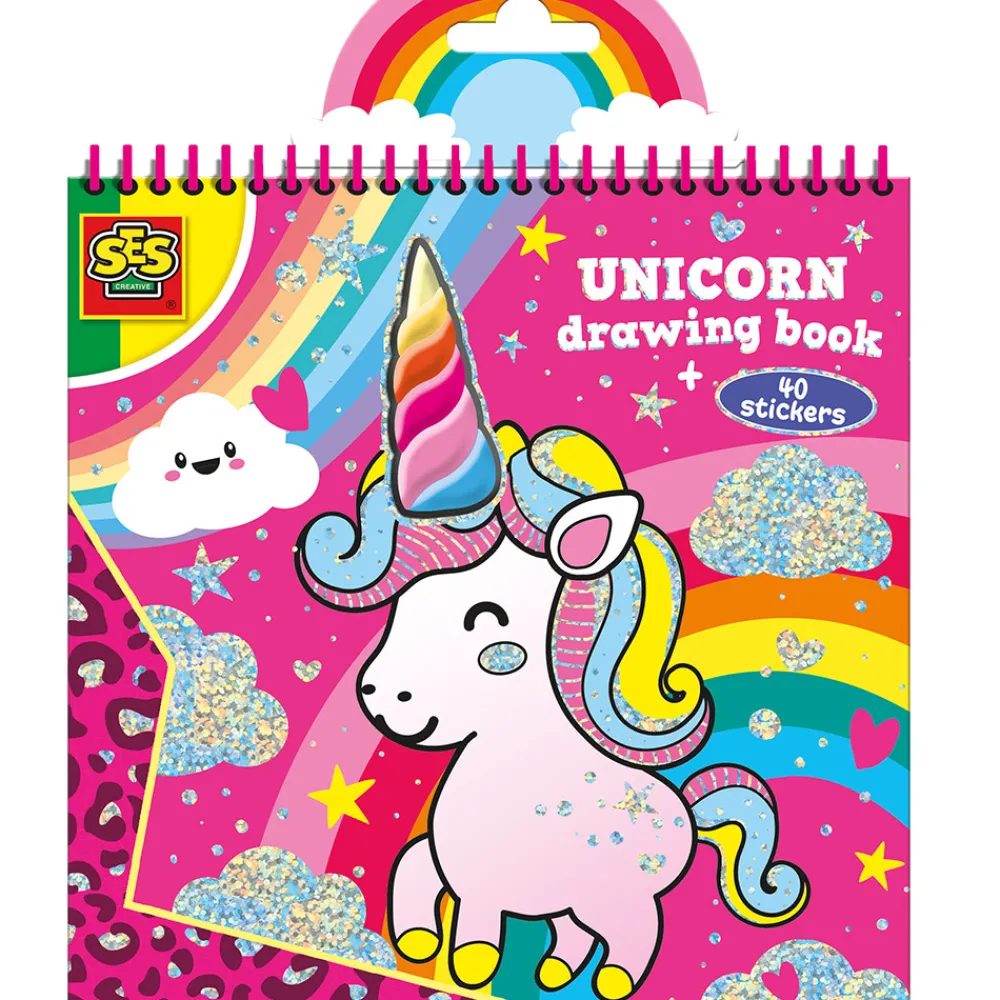 Ses Creative Enhjørninge malebog- Aktivitets- & Malebøger