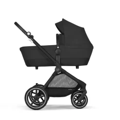 Cybex Eos Lux - Moon Black/Black- Kombivogne Med Ergonomiske Sæder