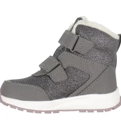 Viking Equip Glitter Warm WP 2V - Charcoal/Dusty Pink- Vinterstøvler
