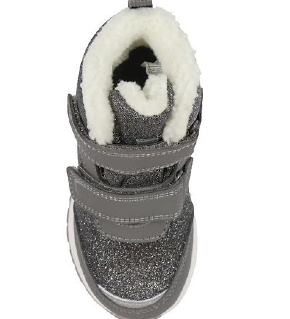 Viking Equip Glitter Warm WP 2V - Charcoal/Dusty Pink- Vinterstøvler