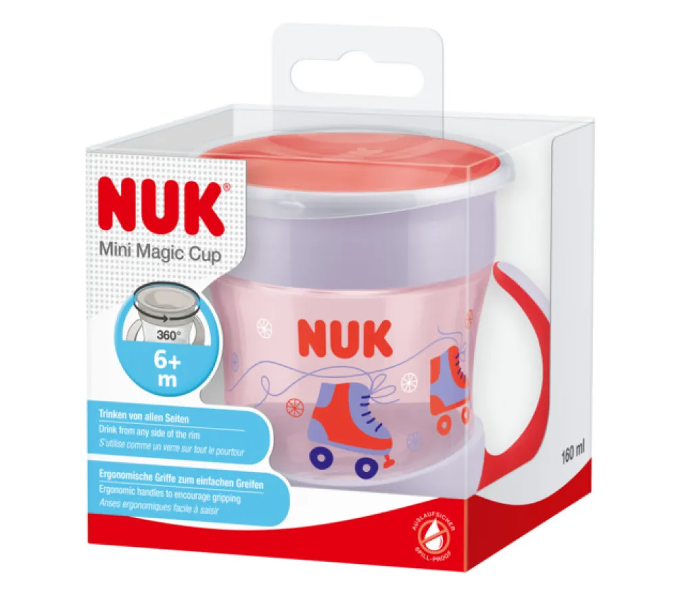NUK Evolution Mini Magic Cup Rød- Træningskopper Og Flasker