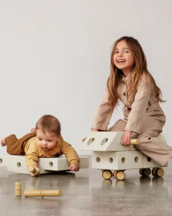 MODU Explorer Set Sand Grey / Honey Yellow- Store Byggesæt|Tumlemøbler