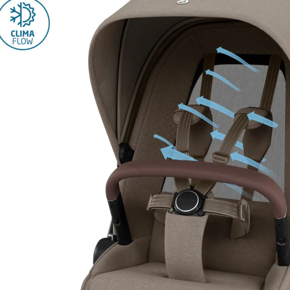 Maxi-Cosi Fame - Twillic truffle- Klapvogne Med Flade Sæder