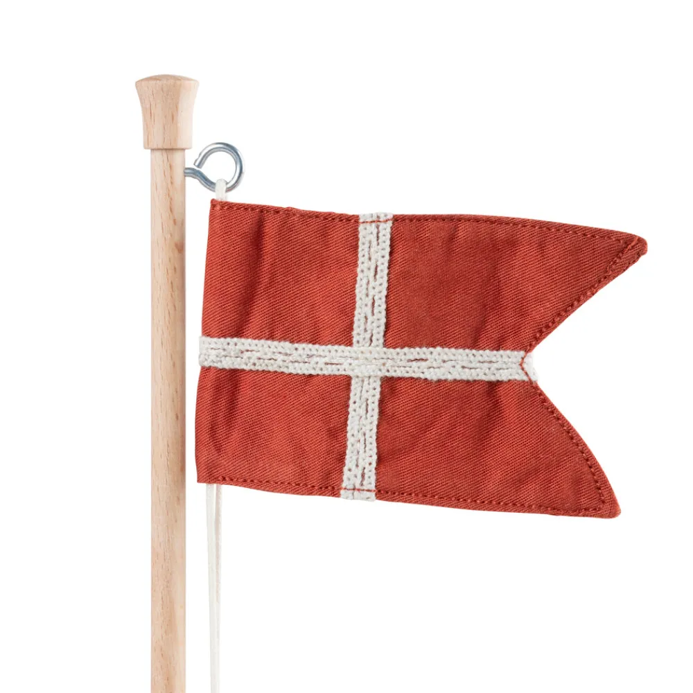 Sebra Fødselsdags bordflag, træ-Børn Fødselsdagstoge