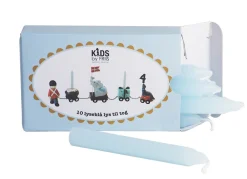 Kids By Friis Fødselsdagslys Lyseblå 10 stk-Børn Fødselsdagstoge