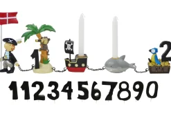 Kids By Friis Fødselsdagstog, pirater m. 11 tal-Børn Fødselsdagstoge