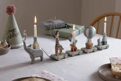 Sebra Fødselsdagstog, træ, World of-Børn Fødselsdagstoge