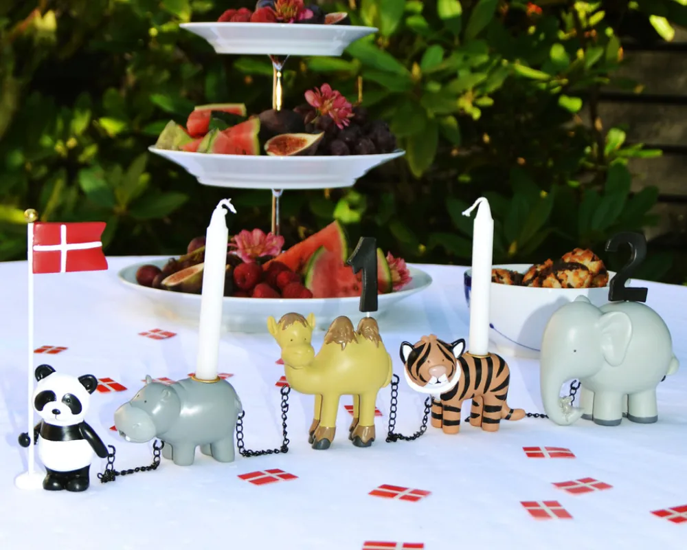 Kids By Friis Fødselsdagstog, Zoo dyr m. 11 tal-Børn Fødselsdagstoge