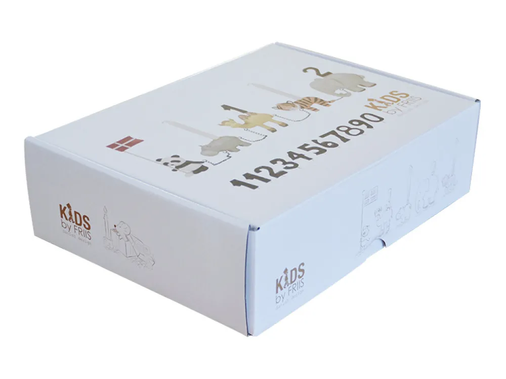 Kids By Friis Fødselsdagstog, Zoo dyr m. 11 tal-Børn Fødselsdagstoge