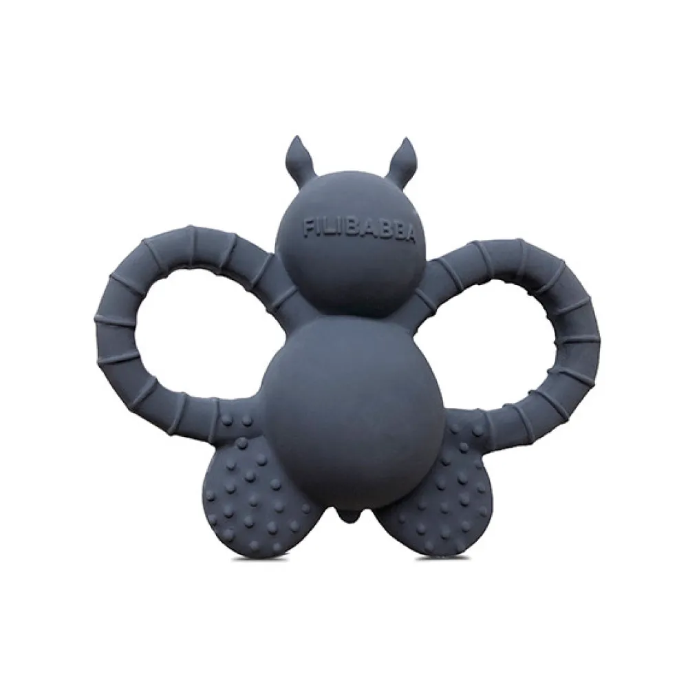 Filibabba Felix the fly - rubber, Muddly blue- Bideringe & Rangler