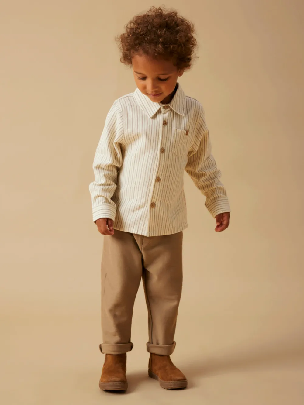 Lil' Atelier Felixo Skjorte - Turtledove- Juletøj|Skjorter