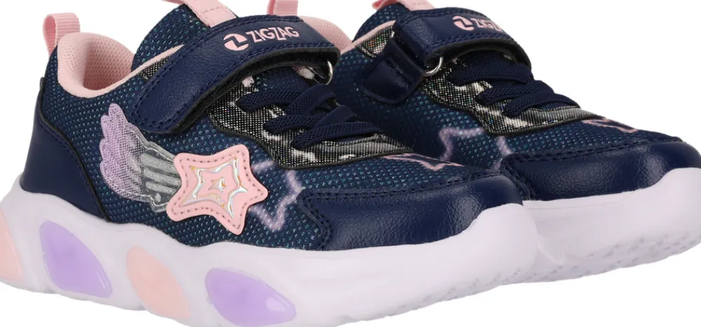 ZIG ZAG Fiora Sneakers m. Lys - Navy- Sneakers Med Lys