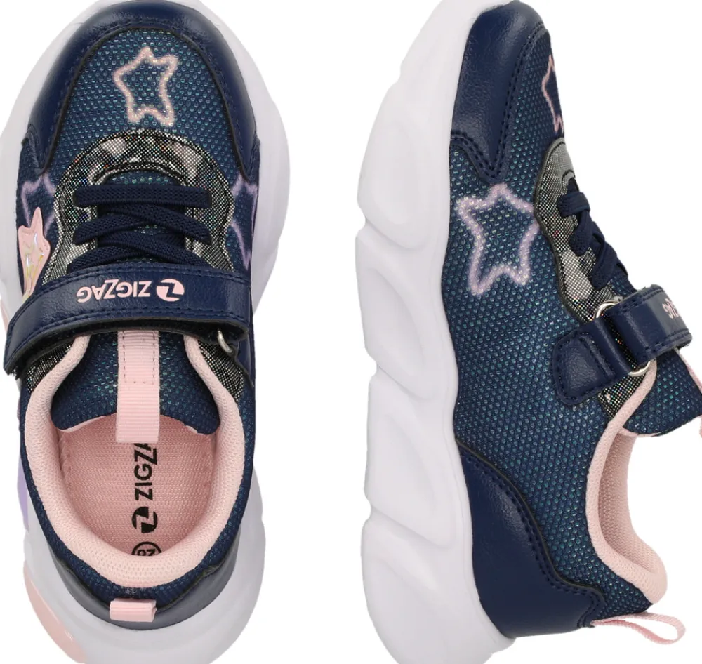 ZIG ZAG Fiora Sneakers m. Lys - Navy- Sneakers Med Lys