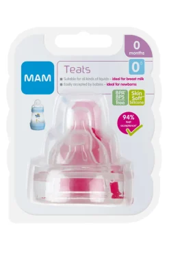 MAM Flaskesut size 0 2-pk- Sutteflasker