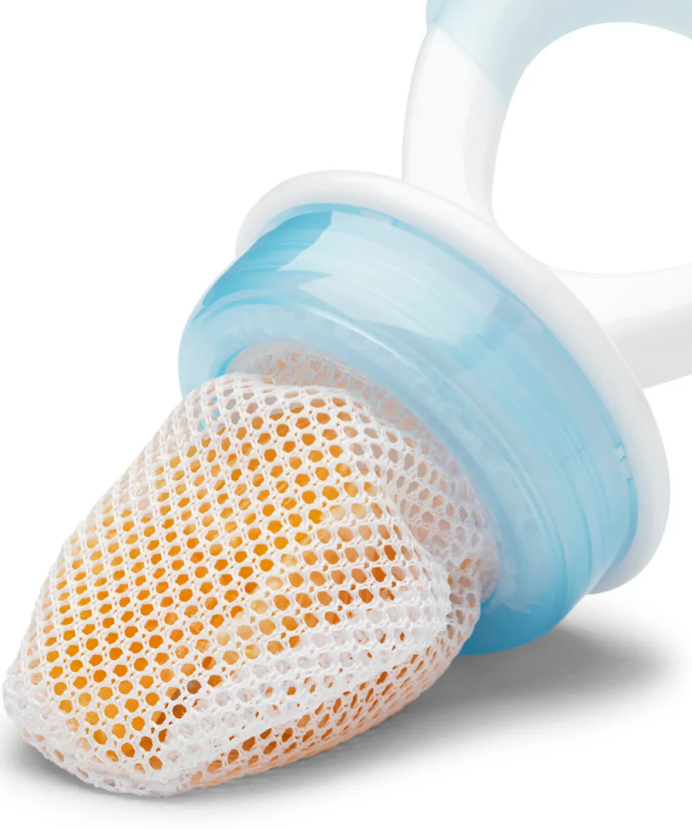 Nuvita FLAVORILLO 2 i 1 frugtsut og bidering - blå- Foodfeeder Og Frugtsut