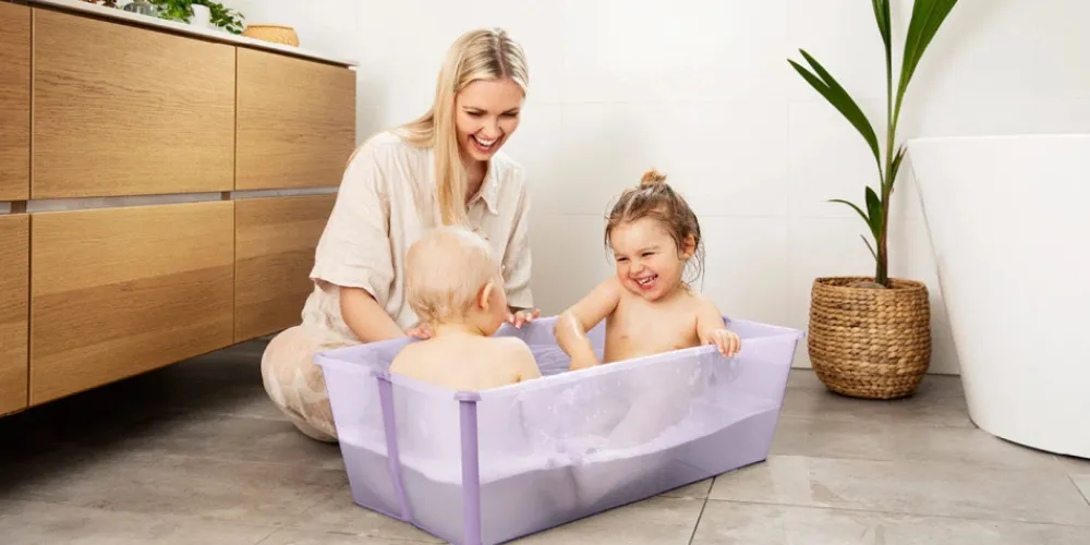 Stokke® Flexi Bath XL - Lavender- Badekar, Stativer & Badestole