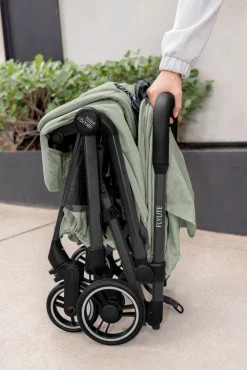 Britax Römer Flylite - Sage green- Klapvogne Med Flade Sæder|Rejseklapvogne