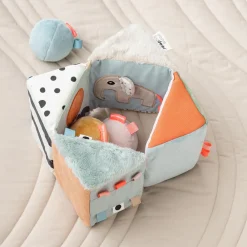 Done By Deer Folde-ud sanseterning Deer friends Farvemix- Legetøj Til Barnevogne & Autostole