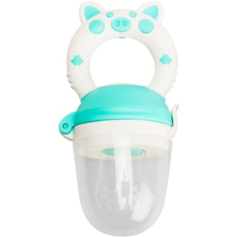 Magni Food feeder (madsut) med blødt greb - Turkis- Foodfeeder Og Frugtsut