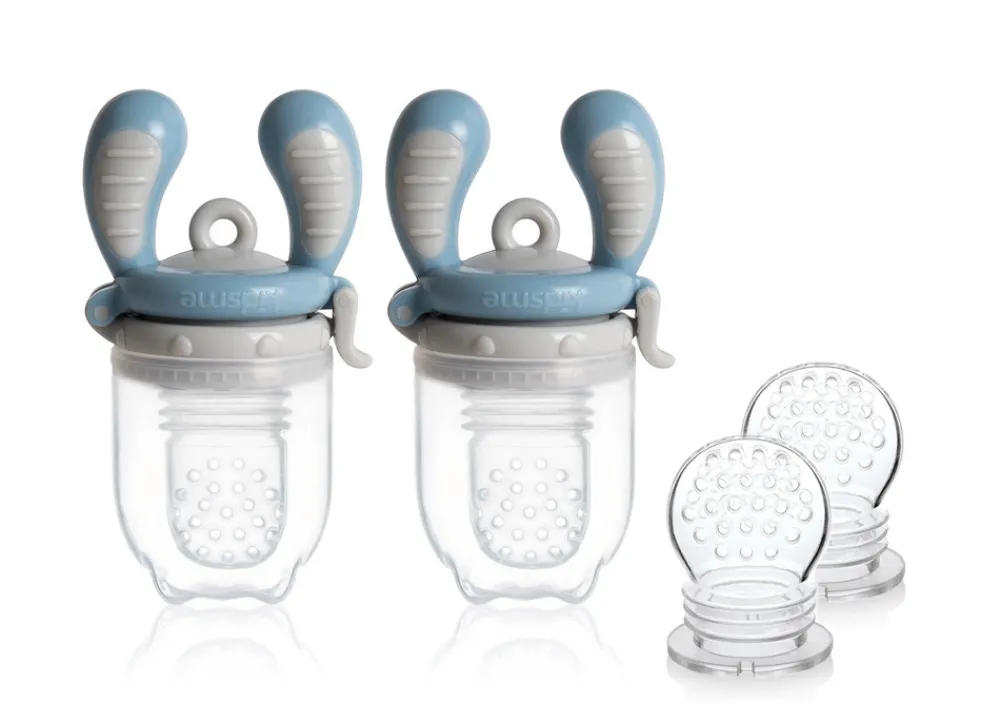 Kidsme Foodfeeder -Startpak 2 pk Azure- Foodfeeder Og Frugtsut