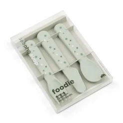 Done By Deer Foodie bestiksæt Happy dots Grøn- Bestik