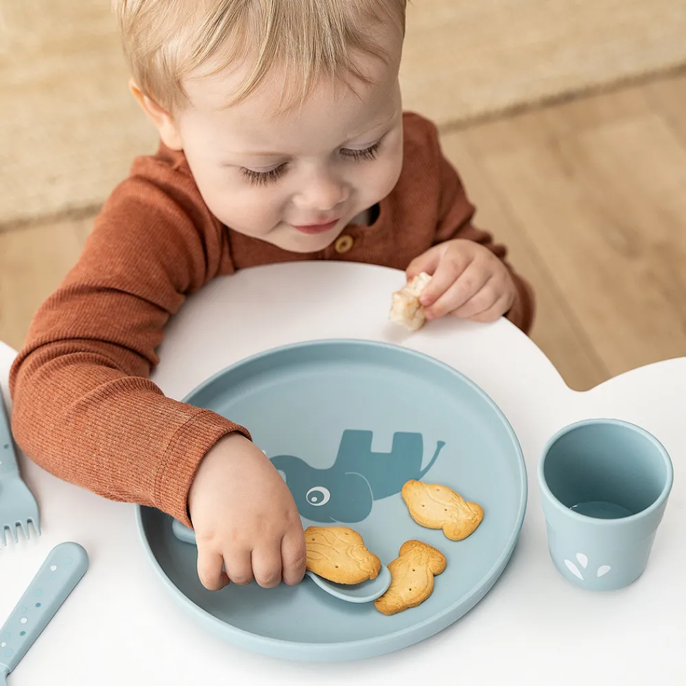 Done By Deer Foodie tallerken Elphee Blå- Service