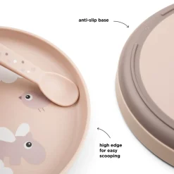 Done By Deer Foodie tallerken Happy clouds Pudder- Service