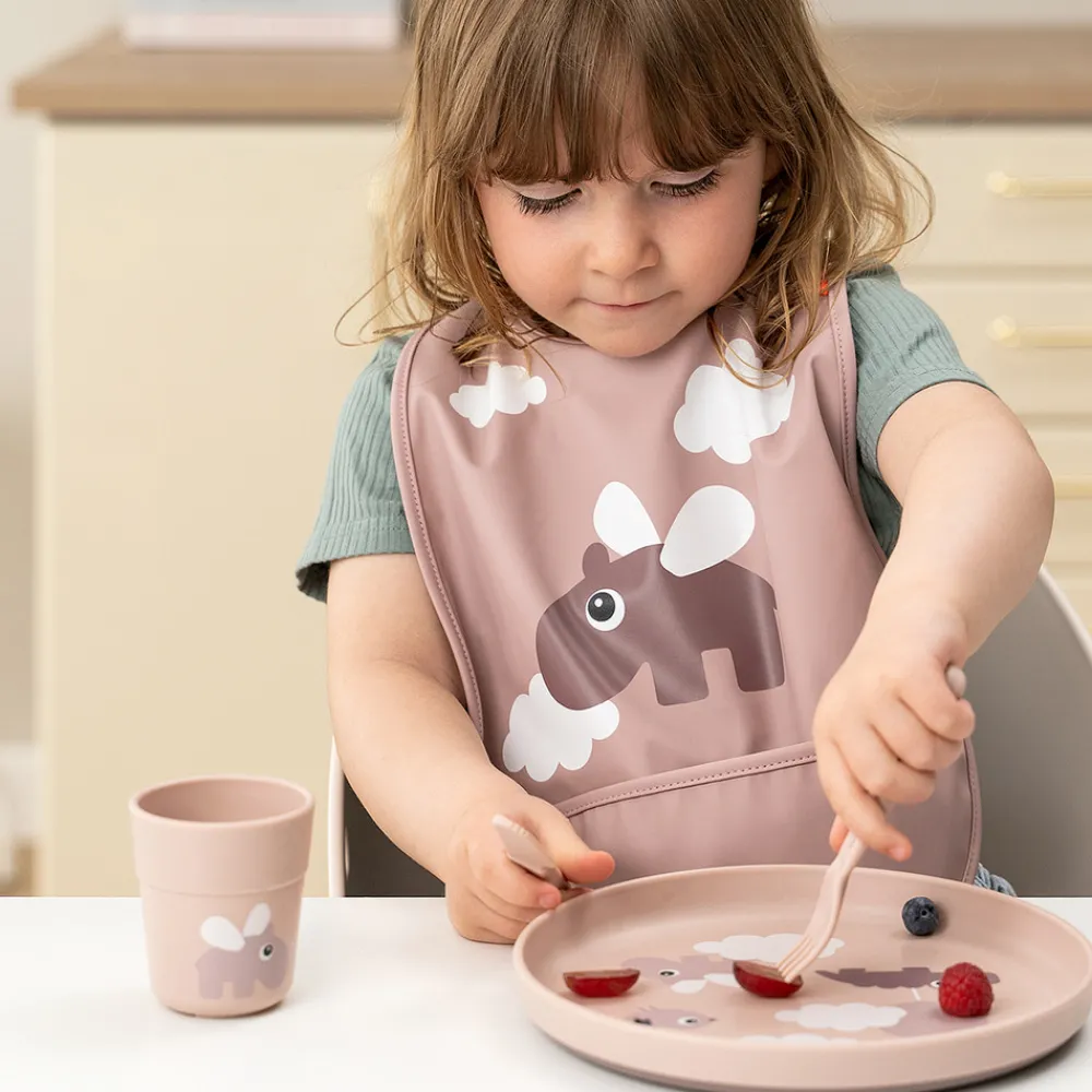 Done By Deer Foodie tallerken Happy clouds Pudder- Service