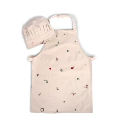 Filibabba Forklæde og kokkehue m. broderi- Køkkenleg