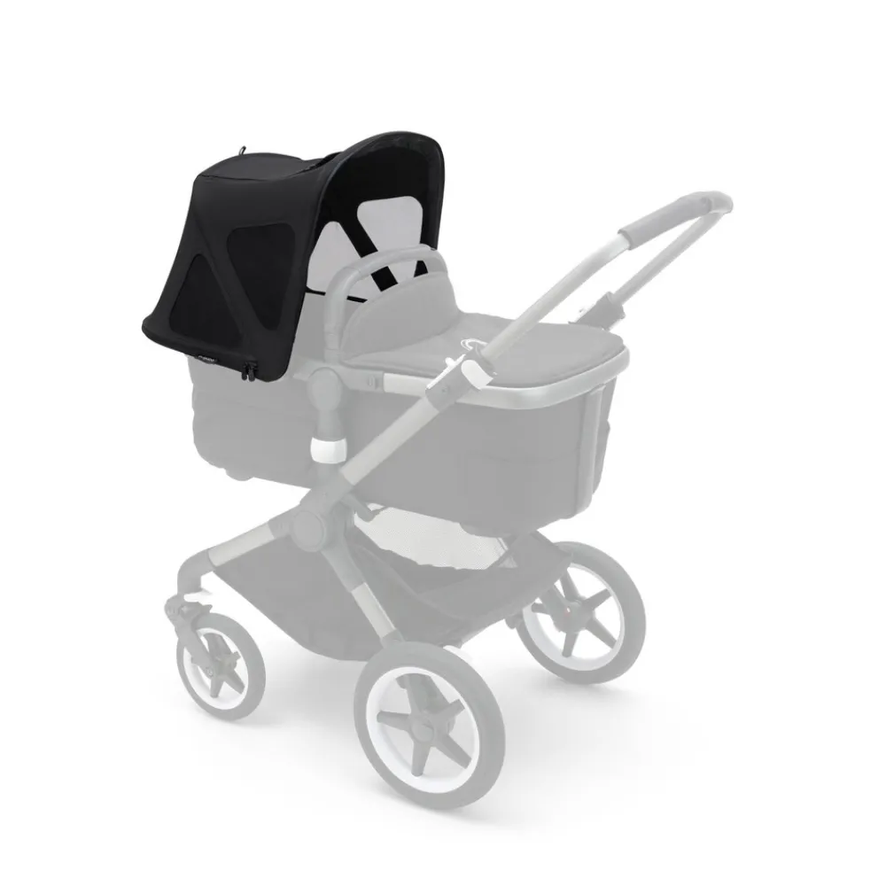 Bugaboo Fox 5 breezy sun canopy v2 - midnight black- Solskærme & Kalecher
