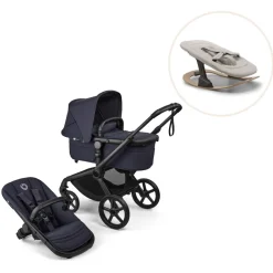 Bugaboo Fox 5 Renew complete inkl. Giraffe bouncer - deep indigo/polar white- Vognpakker