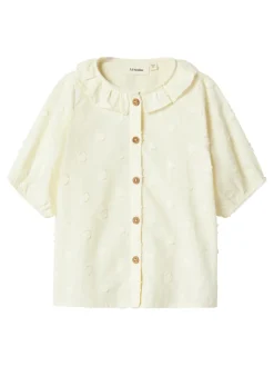 Lil' Atelier Franny ss løs t-shirt - TURTLEDOVE- T-Shirts & Toppe|Skjorter