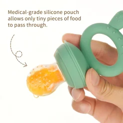 Haakaa Freeze-N-Feed Mini Kombi green- Foodfeeder Og Frugtsut