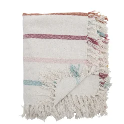 Bloomingvillemini Frey Plaid, Natur-Børn Tæpper