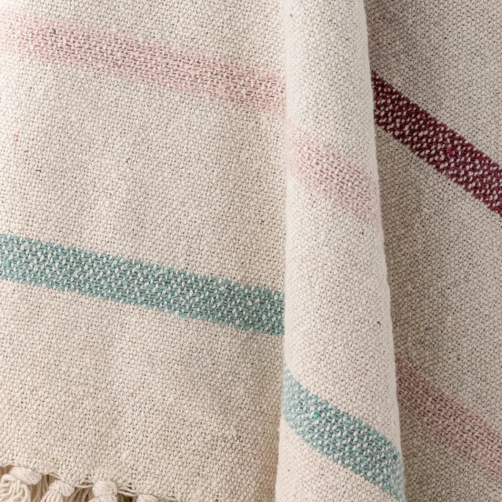 Bloomingvillemini Frey Plaid, Natur-Børn Tæpper