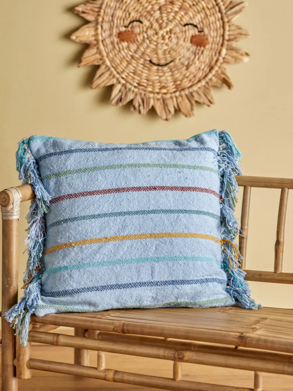 Bloomingvillemini Frey Pude, Blå-Børn Pyntepuder