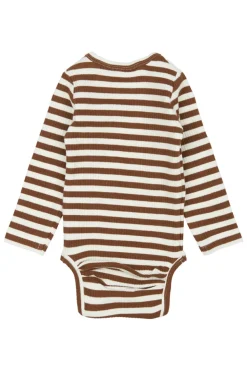 The New Siblings Fro Rib Body langærmet - TOFFEE- Bodystocking Langærmet