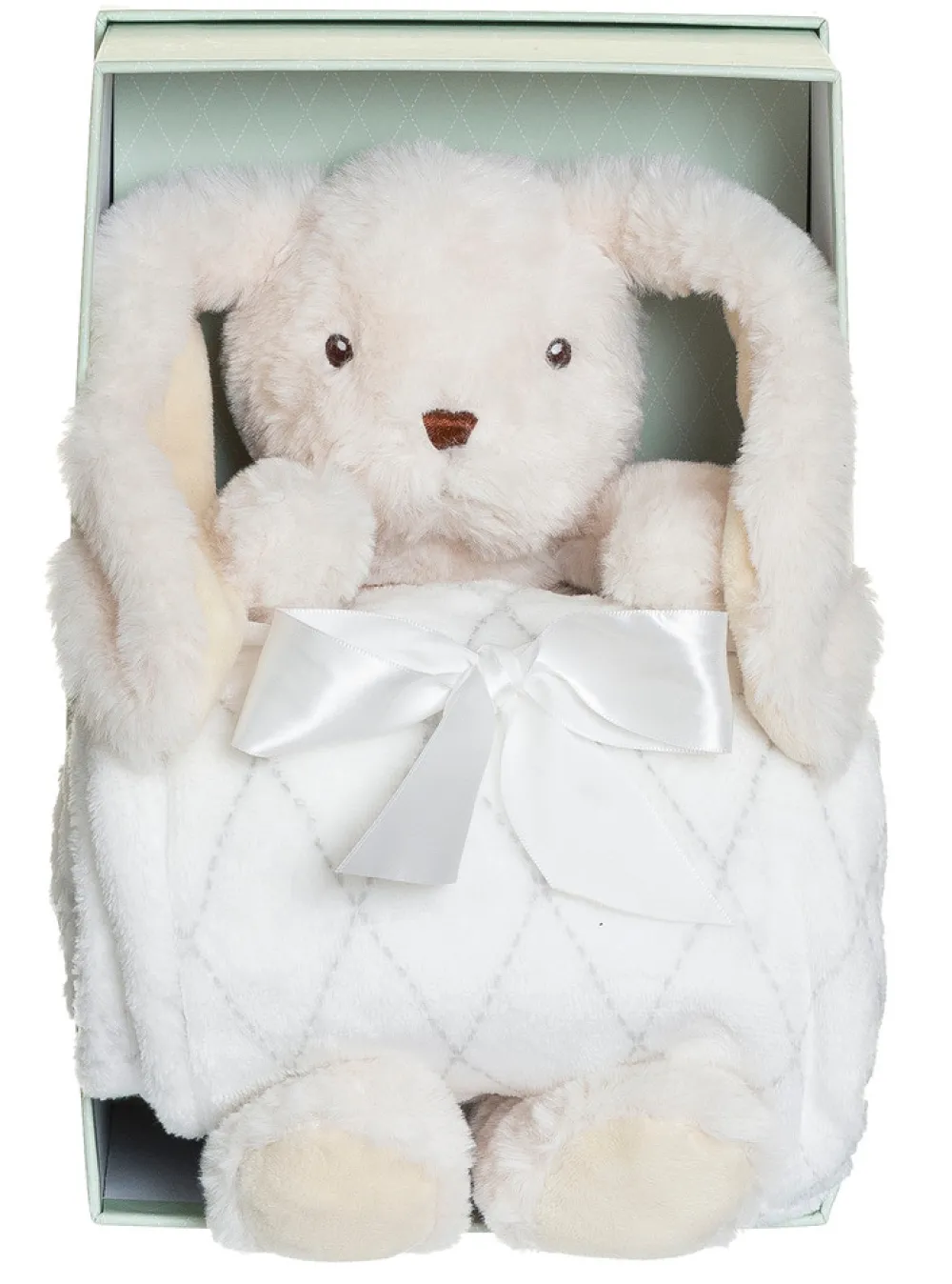 Teddykompaniet Gaveæske, plysdyr kanin Svea, hvid 30 cm-Børn Tæpper|Bamser