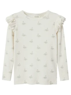 Lil' Atelier Gavo Eko Bluse - Pastel Parchment- Bluser