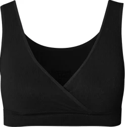 NOPPIES Gayla Sømløs Ammetop - Black- Amme Bh'Er