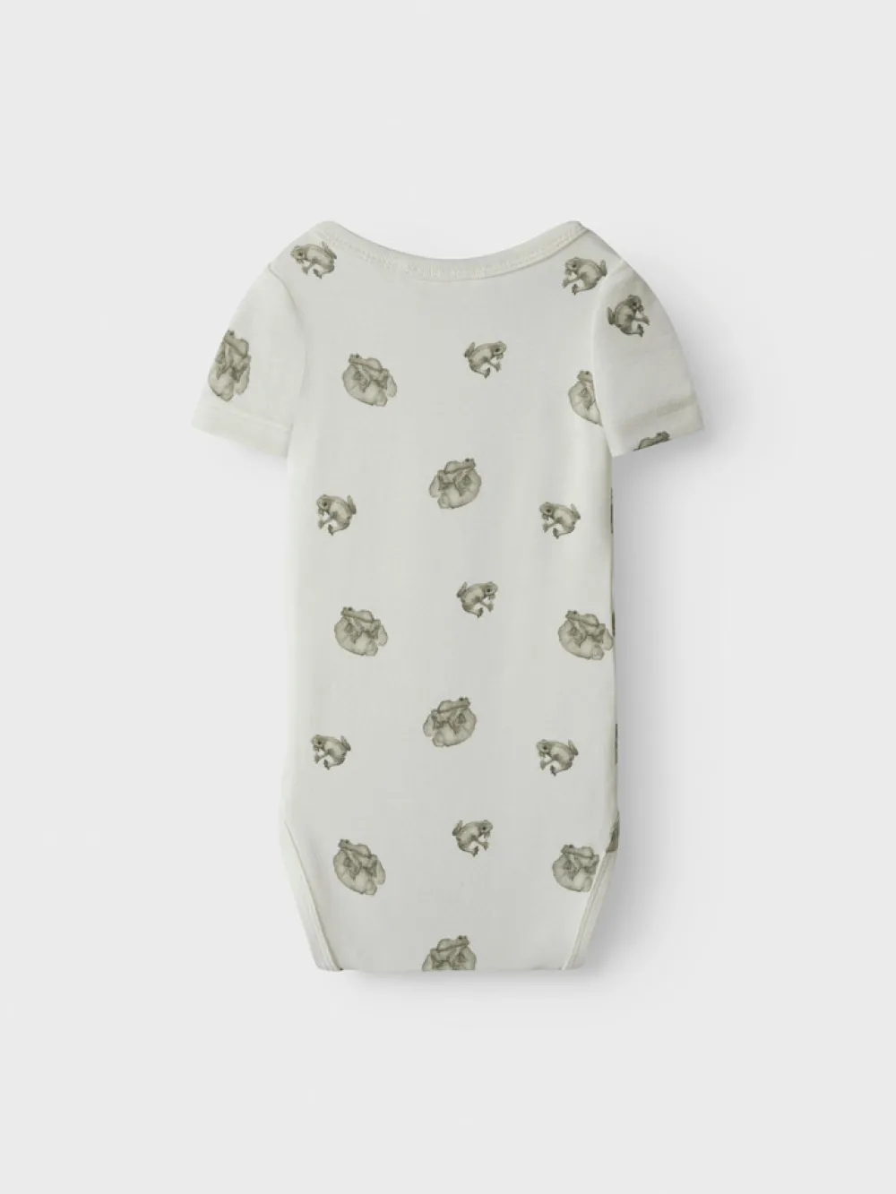 Lil' Atelier Gayo Sor Body kortærmet - Frog/Coconut milk- Bodystocking Kortærmet