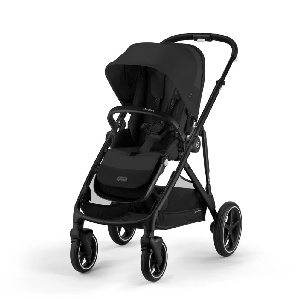 Cybex Gazelle S - Moon Black- Søskende/Tvillingevogne|Klapvogne Med Flade Sæder