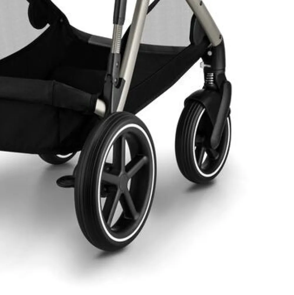 Cybex Gazelle S - Moon Black- Søskende/Tvillingevogne|Klapvogne Med Flade Sæder