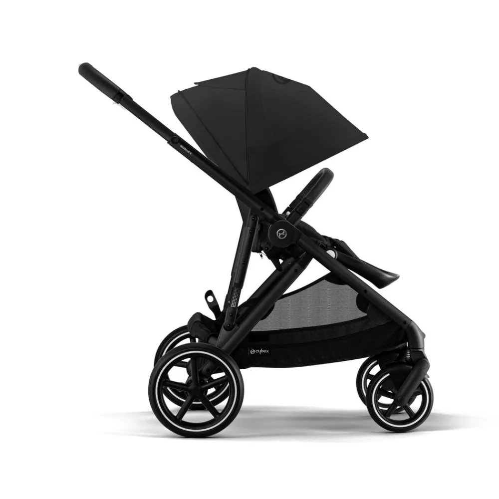 Cybex Gazelle S - Moon Black- Søskende/Tvillingevogne|Klapvogne Med Flade Sæder