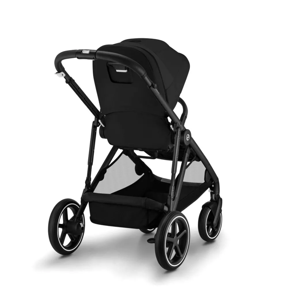 Cybex Gazelle S - Moon Black- Søskende/Tvillingevogne|Klapvogne Med Flade Sæder