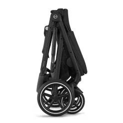 Cybex Gazelle S - Moon Black- Søskende/Tvillingevogne|Klapvogne Med Flade Sæder