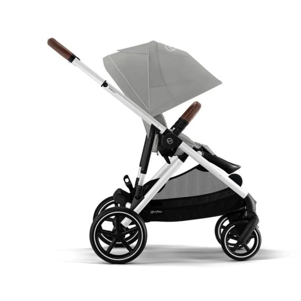 Cybex Gazelle S - Stone Grey- Søskende/Tvillingevogne|Klapvogne Med Flade Sæder